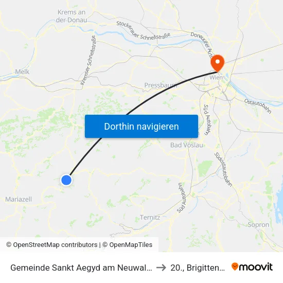 Gemeinde Sankt Aegyd am Neuwalde to 20., Brigittenau map