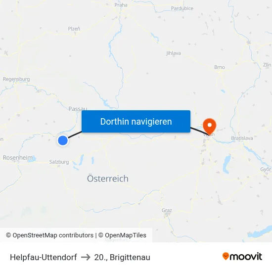 Helpfau-Uttendorf to 20., Brigittenau map