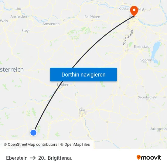 Eberstein to 20., Brigittenau map