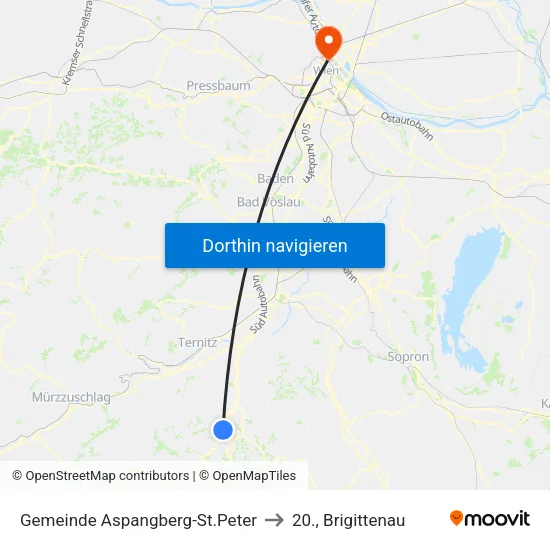 Gemeinde Aspangberg-St.Peter to 20., Brigittenau map