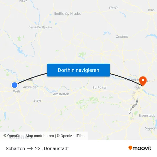 Scharten to 22., Donaustadt map