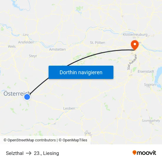 Selzthal to 23., Liesing map