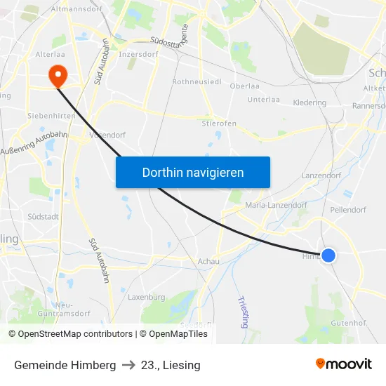 Gemeinde Himberg to 23., Liesing map