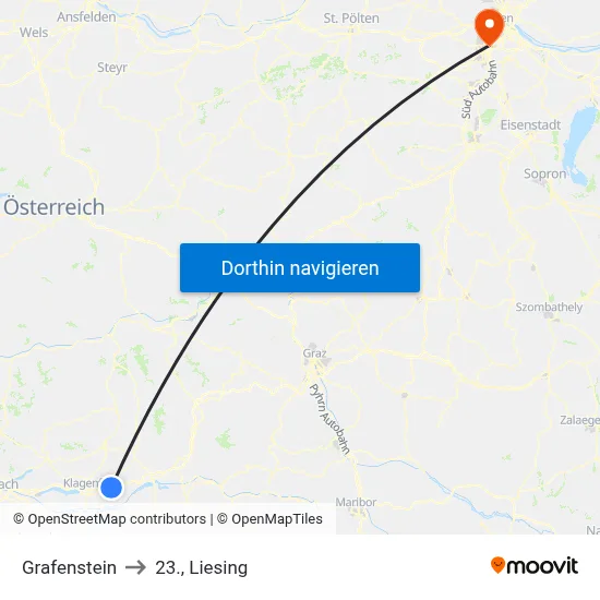 Grafenstein to 23., Liesing map