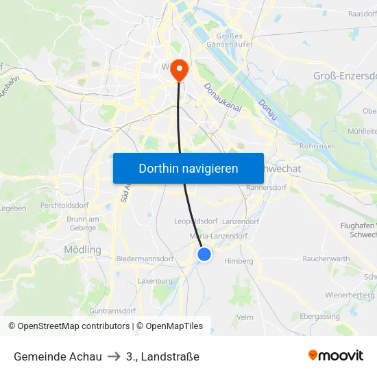 Gemeinde Achau to 3., Landstraße map