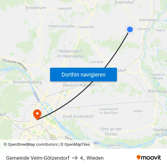 Gemeinde Velm-Götzendorf to 4., Wieden map