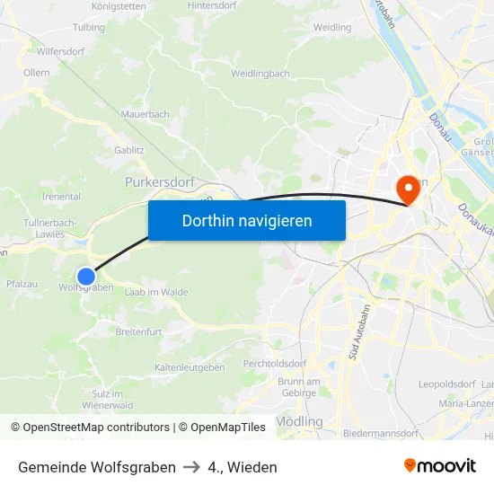 Gemeinde Wolfsgraben to 4., Wieden map