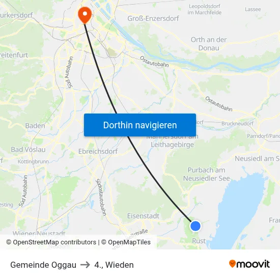 Gemeinde Oggau to 4., Wieden map