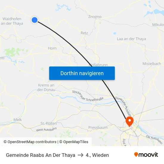 Gemeinde Raabs An Der Thaya to 4., Wieden map