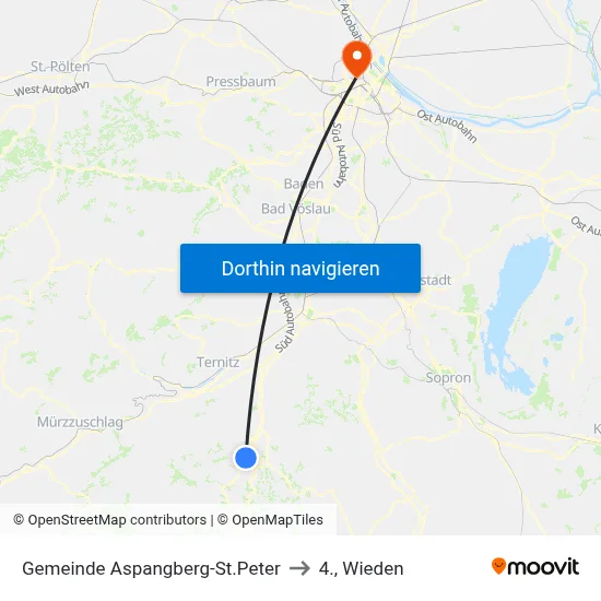 Gemeinde Aspangberg-St.Peter to 4., Wieden map