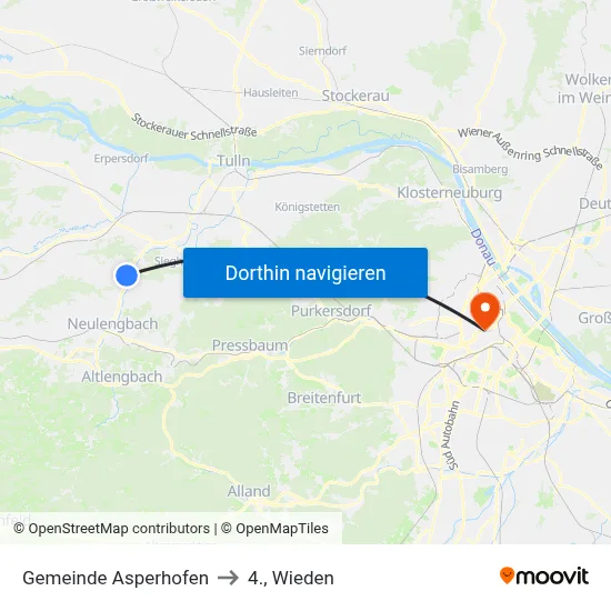 Gemeinde Asperhofen to 4., Wieden map