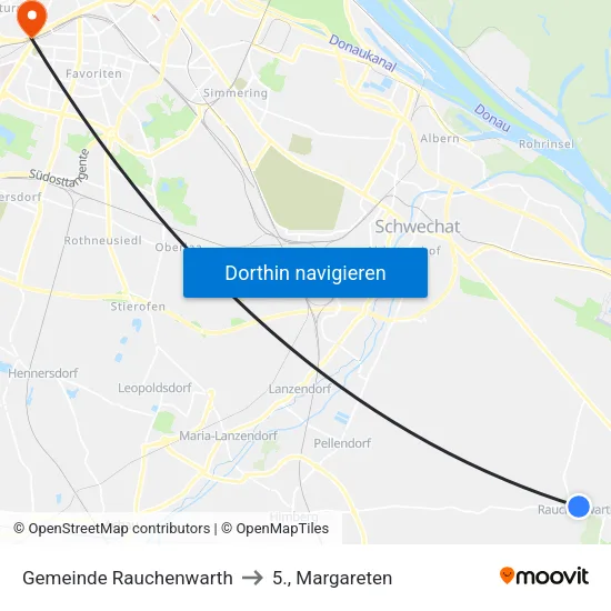 Gemeinde Rauchenwarth to 5., Margareten map