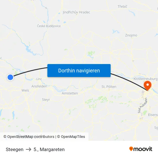 Steegen to 5., Margareten map