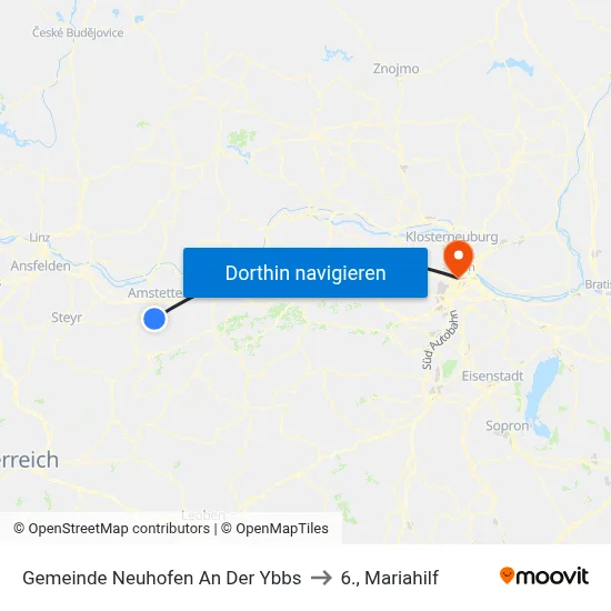 Gemeinde Neuhofen An Der Ybbs to 6., Mariahilf map