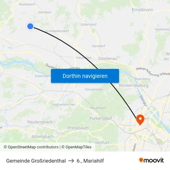 Gemeinde Großriedenthal to 6., Mariahilf map