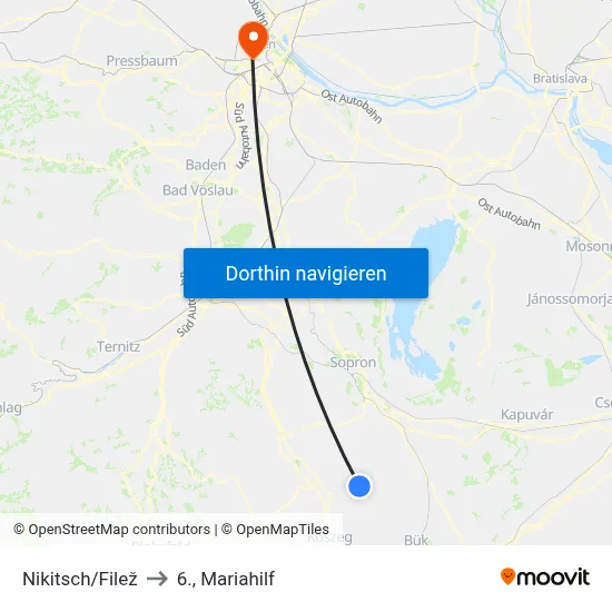 Nikitsch/Filež to 6., Mariahilf map