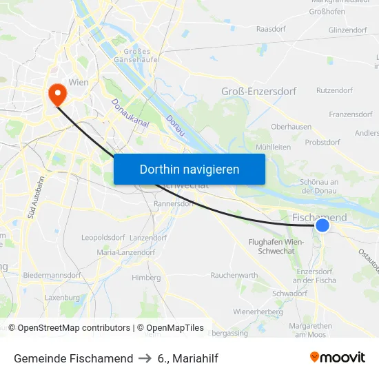 Gemeinde Fischamend to 6., Mariahilf map