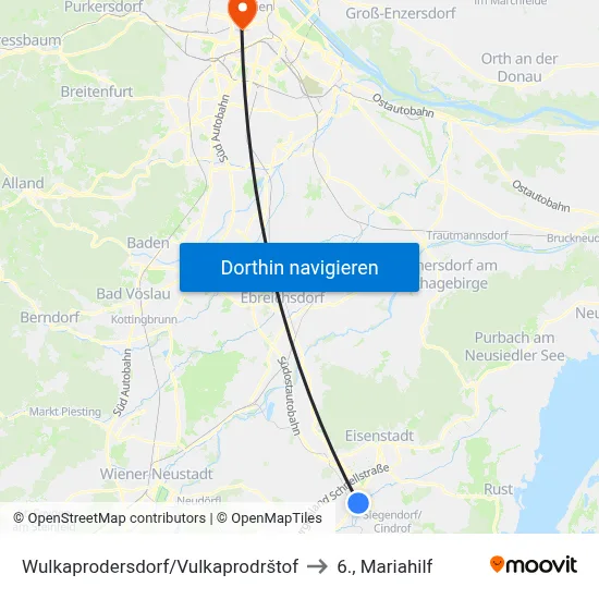 Wulkaprodersdorf/Vulkaprodrštof to 6., Mariahilf map