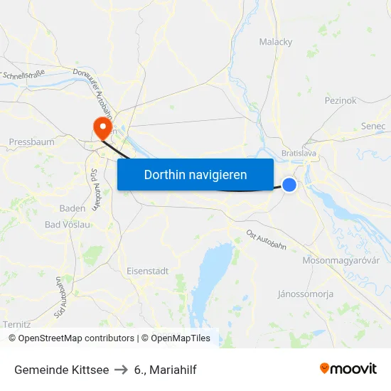 Gemeinde Kittsee to 6., Mariahilf map
