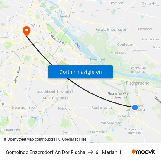 Gemeinde Enzersdorf An Der Fischa to 6., Mariahilf map