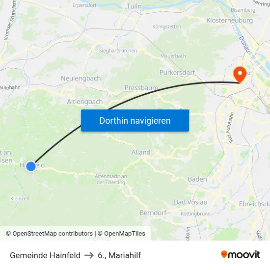 Gemeinde Hainfeld to 6., Mariahilf map