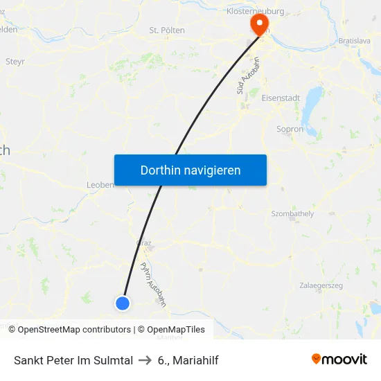 Sankt Peter Im Sulmtal to 6., Mariahilf map