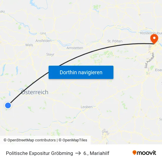 Politische Expositur Gröbming to 6., Mariahilf map