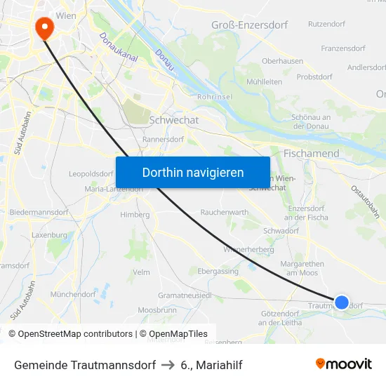 Gemeinde Trautmannsdorf to 6., Mariahilf map
