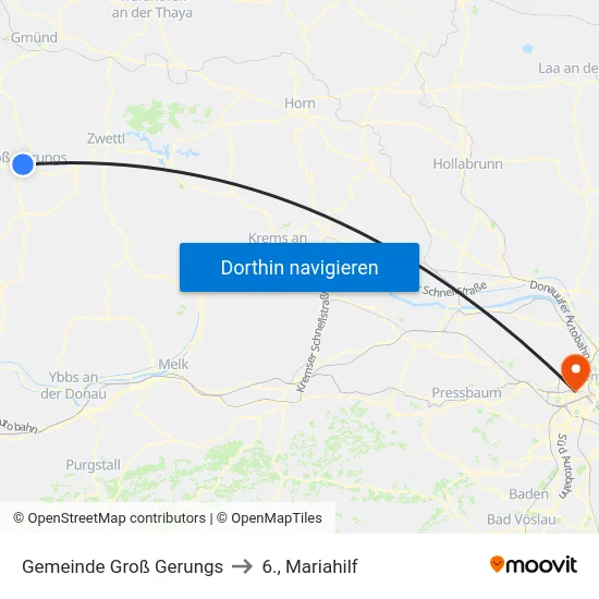Gemeinde Groß Gerungs to 6., Mariahilf map
