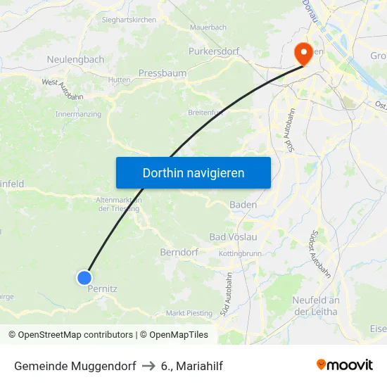 Gemeinde Muggendorf to 6., Mariahilf map