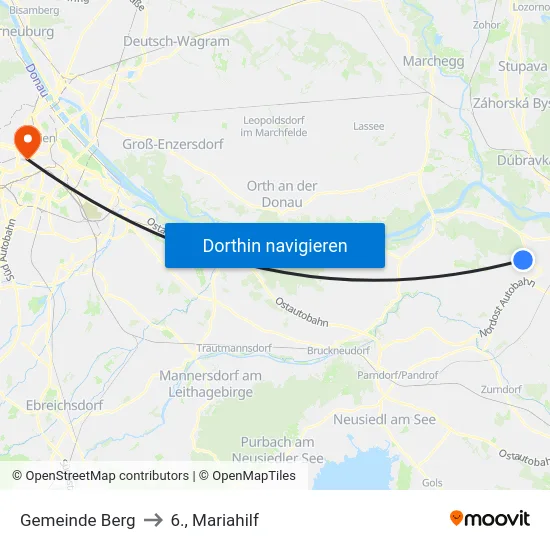 Gemeinde Berg to 6., Mariahilf map