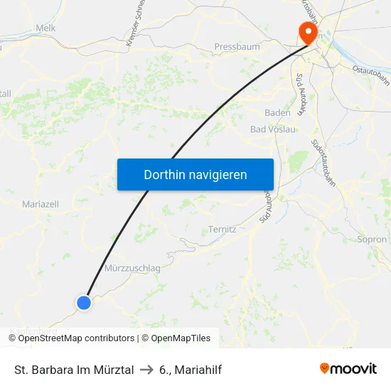 St. Barbara Im Mürztal to 6., Mariahilf map