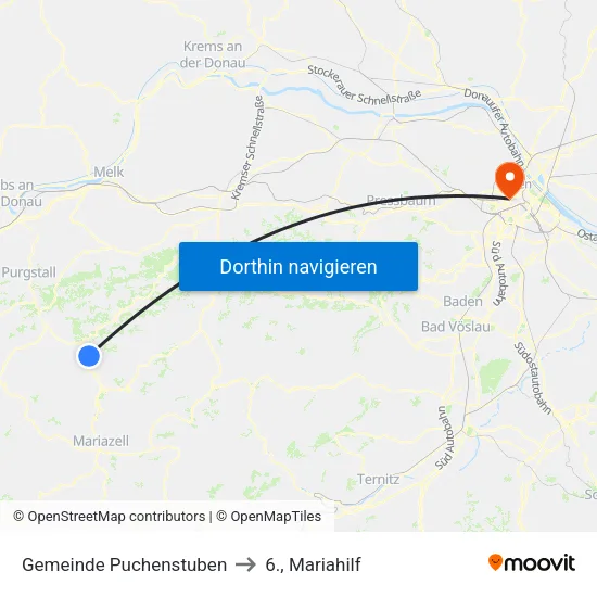 Gemeinde Puchenstuben to 6., Mariahilf map