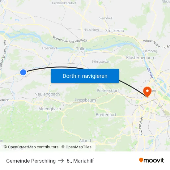Gemeinde Perschling to 6., Mariahilf map