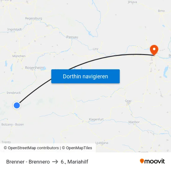 Brenner - Brennero to 6., Mariahilf map