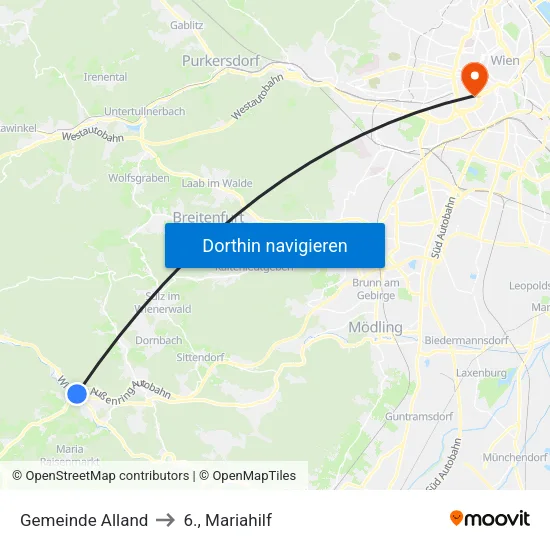 Gemeinde Alland to 6., Mariahilf map