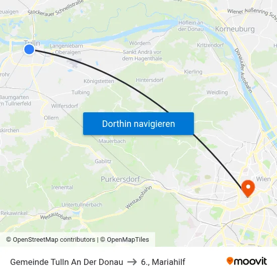 Gemeinde Tulln An Der Donau to 6., Mariahilf map