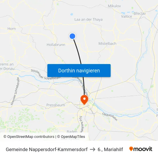 Gemeinde Nappersdorf-Kammersdorf to 6., Mariahilf map