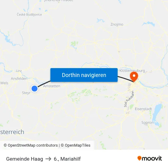 Gemeinde Haag to 6., Mariahilf map