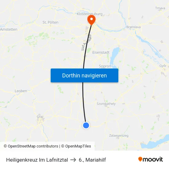 Heiligenkreuz Im Lafnitztal to 6., Mariahilf map
