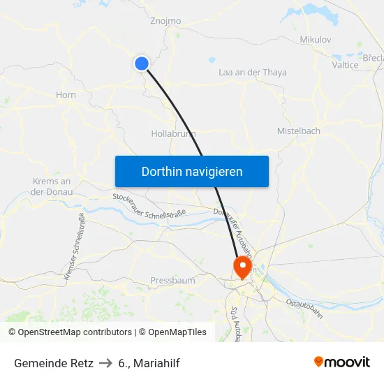 Gemeinde Retz to 6., Mariahilf map