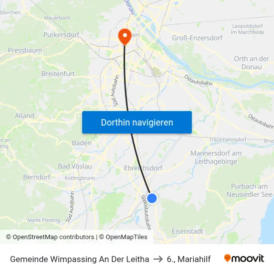 Gemeinde Wimpassing An Der Leitha to 6., Mariahilf map