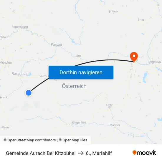 Gemeinde Aurach Bei Kitzbühel to 6., Mariahilf map
