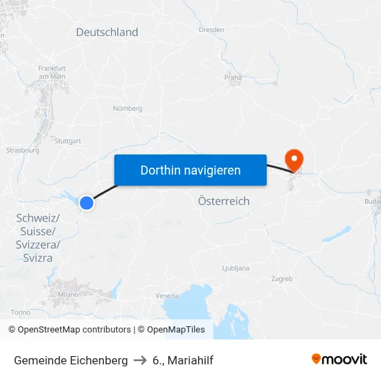 Gemeinde Eichenberg to 6., Mariahilf map