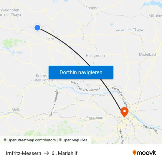 Irnfritz-Messern to 6., Mariahilf map