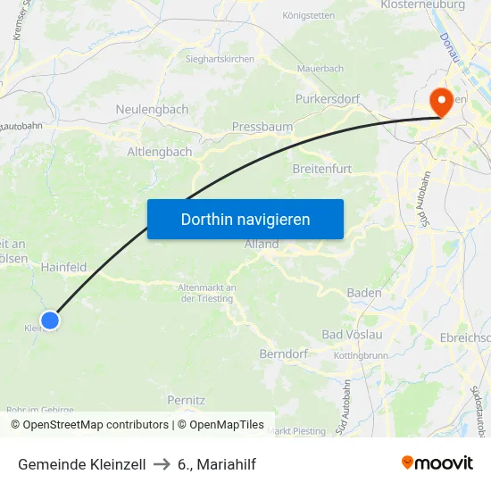 Gemeinde Kleinzell to 6., Mariahilf map