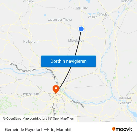 Gemeinde Poysdorf to 6., Mariahilf map