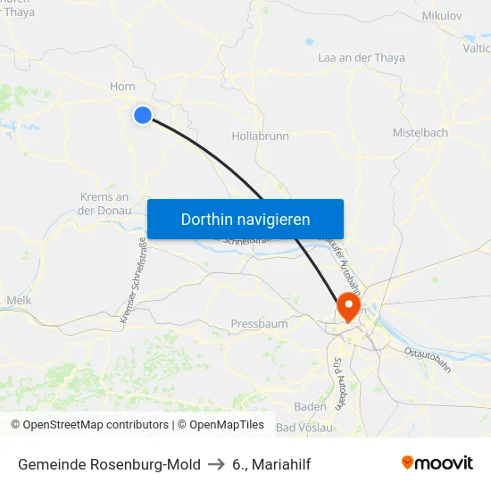 Gemeinde Rosenburg-Mold to 6., Mariahilf map
