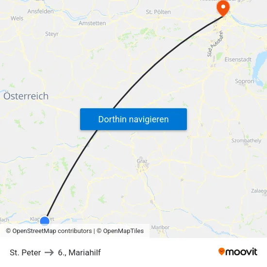 St. Peter to 6., Mariahilf map