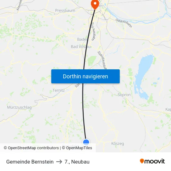 Gemeinde Bernstein to 7., Neubau map